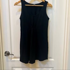 Long black tank - maternity